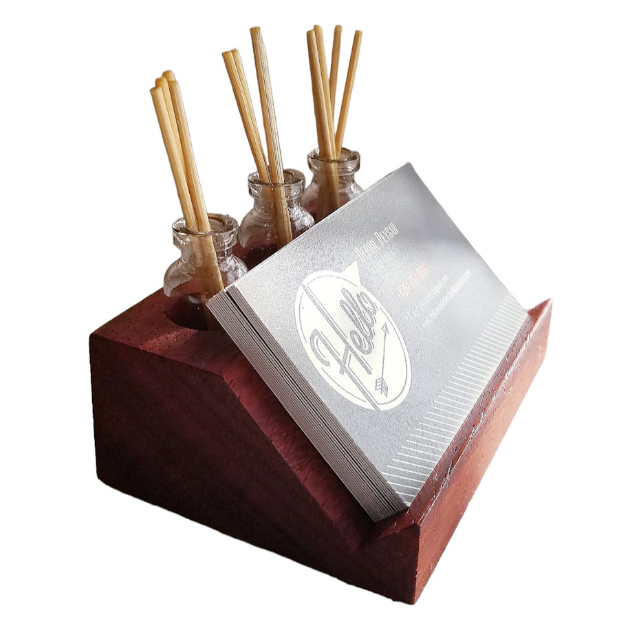 Wood Business Card Holder Diffuser
